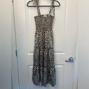 Pink Lily - Leopard Print - Sleeveless - Maxi Dress - Small
